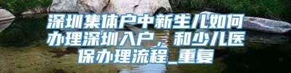 深圳集体户中新生儿如何办理深圳入户，和少儿医保办理流程_重复