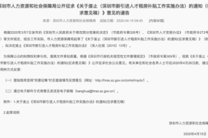 深圳拟废止新引进人才租房补贴？别慌，你的人才补贴还可申请！