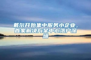 戴尔开始集中服务小企业，首家解决方案中心落户深圳