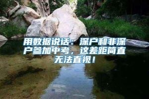 用数据说话：深户和非深户参加中考，这差距简直无法直视！