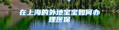 在上海的外地宝宝如何办理医保