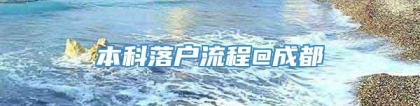 本科落户流程@成都