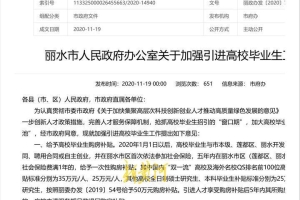 非全日制毕业生不享受购房补贴？丽水市政府被起诉