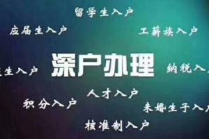 深圳积分入户办理代办入户联系