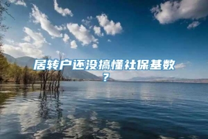 居转户还没搞懂社保基数？