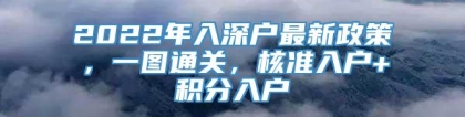 2022年入深户最新政策，一图通关，核准入户+积分入户