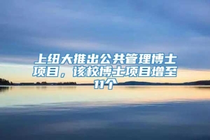 上纽大推出公共管理博士项目，该校博士项目增至11个