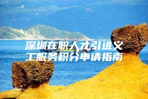 深圳在职人才引进义工服务积分申请指南