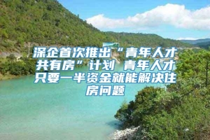 深企首次推出“青年人才共有房”计划 青年人才只要一半资金就能解决住房问题