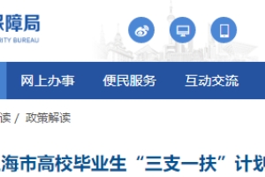 2022年上海市高校毕业生“三支一扶”计划政策问答