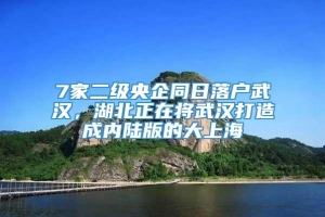 7家二级央企同日落户武汉，湖北正在将武汉打造成内陆版的大上海