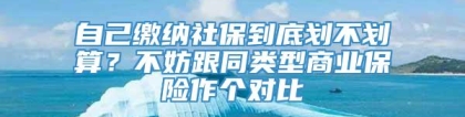 自己缴纳社保到底划不划算？不妨跟同类型商业保险作个对比