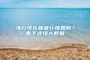 海归现在就业行情如何？看下这组大数据