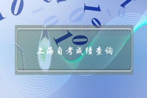 上海自考成绩查询,上海市自考本科官网