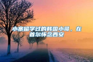 小寨留学过的韩国小哥，在首尔怀念西安