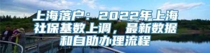 上海落户：2022年上海社保基数上调，最新数据和自助办理流程