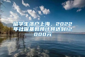 留学生落户上海，2022年社保基数预计将达到12000元