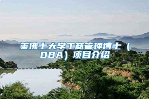 莱佛士大学工商管理博士（DBA）项目介绍