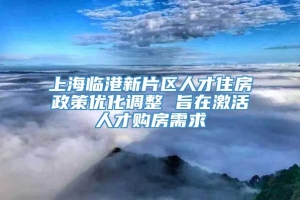 上海临港新片区人才住房政策优化调整 旨在激活人才购房需求