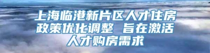 上海临港新片区人才住房政策优化调整 旨在激活人才购房需求