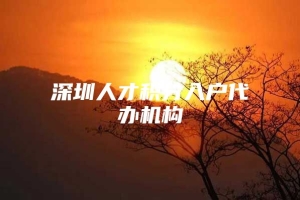 深圳人才积分入户代办机构