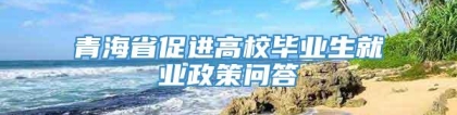 青海省促进高校毕业生就业政策问答