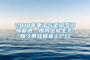 2018年妻子与老同学旧情复燃，婚内出轨生子，如今带娃回来上户口