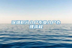 深圳积分入户专业入户办理流程