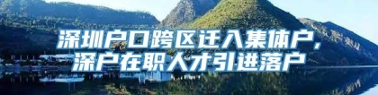 深圳户口跨区迁入集体户,深户在职人才引进落户