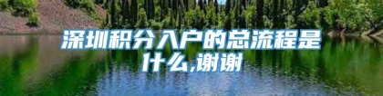 深圳积分入户的总流程是什么,谢谢