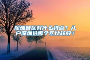 深圳各区有什么特点？入户深圳选哪个区比较好？