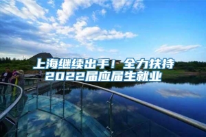 上海继续出手！全力扶持2022届应届生就业