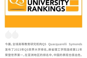 清北力压耶鲁！2023年QS世界大学排名重磅出炉，Top50毕业生直接落户上海……