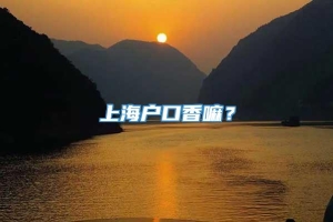 上海户口香嘛？