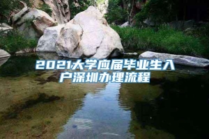 2021大学应届毕业生入户深圳办理流程