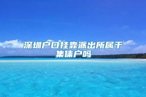 深圳户口挂靠派出所属于集体户吗