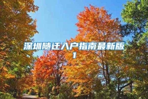 深圳随迁入户指南最新版1