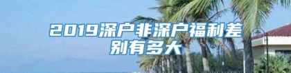 2019深户非深户福利差别有多大