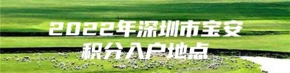 2022年深圳市宝安积分入户地点