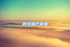 武汉落户政策