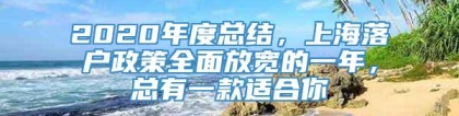 2020年度总结，上海落户政策全面放宽的一年，总有一款适合你