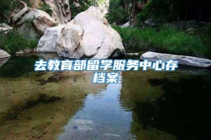 去教育部留学服务中心存档案