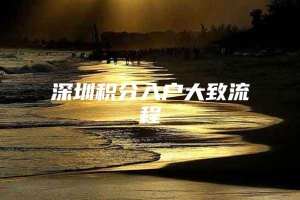 深圳积分入户大致流程